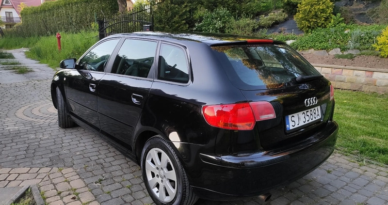 Audi A3 cena 22900 przebieg: 179833, rok produkcji 2007 z Myślenice małe 379